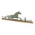 Antique Galloping Horse Copper Weathervane on Wooden Plinth Base For Sale