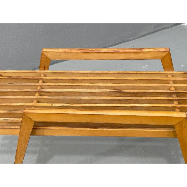 Beech Flower Stand from Uluv Krásná Jizba, 1970s For Sale - Image 4 of 12