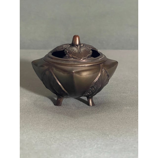 Early 20th Century Botanical Style Incense Holder For Sale - Image 11 of 11