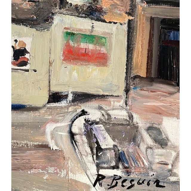 René Beguin, City Façades, Oil on Canvas For Sale - Image 6 of 10