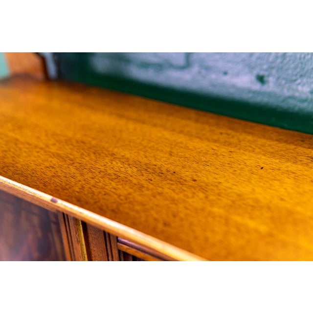 Late 19th Century English Victorian Hanging Mahogany Cabinet With Gilt Details For Sale - Image 16 of 16