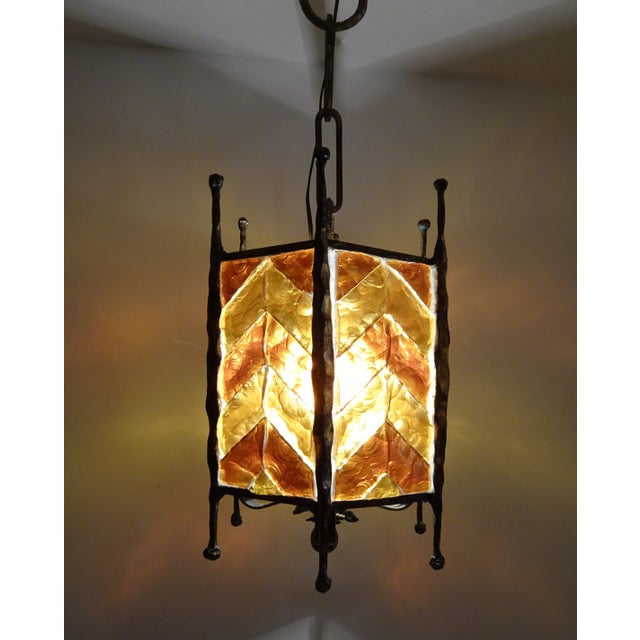 Mid-Century Modern Brutalist Glass Pendant from Poliarte, 1970s For Sale - Image 13 of 16