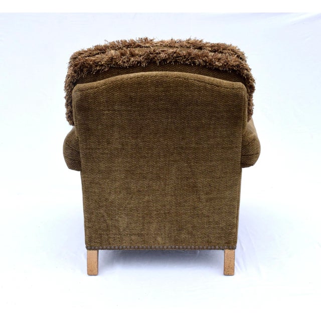 Scroll Arm Lounge Chair After George Smith For Sale - Image 10 of 13