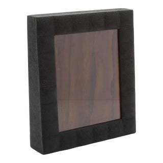 Picture Frame 8x10” in Quilted Black Shagreen by R&y Augousti For Sale