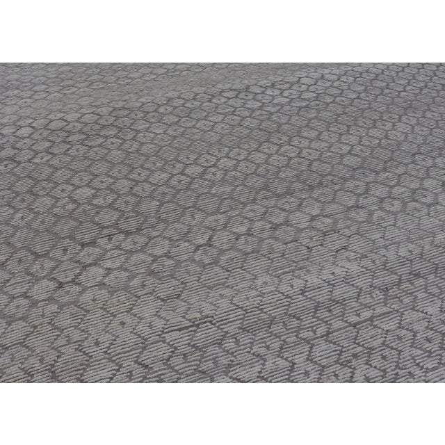 Modern Moroccan Rug With All-Over Sub-Geometric Design by Keivan Woven Arts For Sale - Image 9 of 11