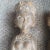 Pair, Vintage Antique Hand-Carved Wood Female Figures Temple Statue Sculpture 15" For Sale - Image 11 of 15