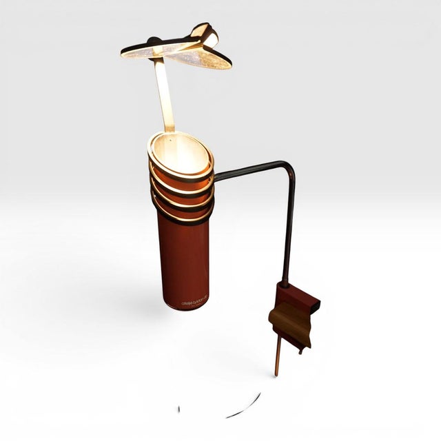 Salmon Skarabé Clamp Lamp from Ateljé Lyktan, Åhus, Sweden, 1970s For Sale - Image 14 of 16