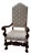 Early 20th Century Hand-Carved Baroque Throne Chair For Sale