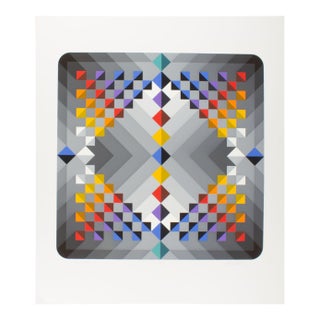 “Prizma Ii” Op Art Serigraph Print by Marko Spalatin For Sale