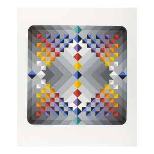 “Prizma Ii” Op Art Serigraph Print by Marko Spalatin