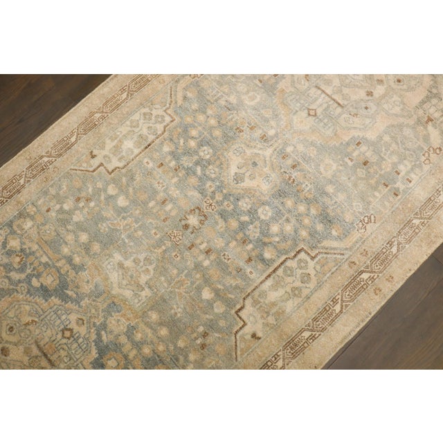 Early 20th Century Persian Malayer Medallion Runner rug no. j5229 For Sale - Image 5 of 11