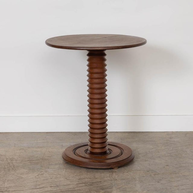 French Carved Side Table by Charles Dudouyt For Sale - Image 10 of 11