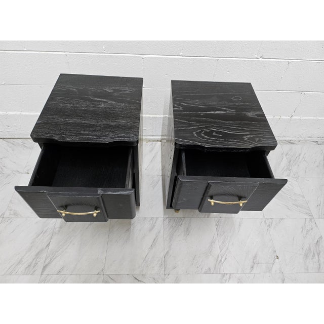 1940s 1940s Cerrused Night Stands - a Pair For Sale - Image 5 of 12