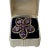 1960s Amethyst Sterling Silver Ring, Size 9.5 For Sale