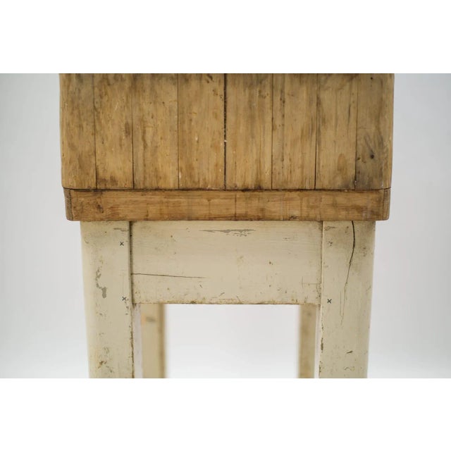 Mid-Century Wooden Butcher's Block, 1950s For Sale - Image 13 of 14