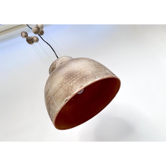 Large Brutalist Studio Ceramic Art Hanging Lamp with Cascading Ceramic Spheres from Bücking-Börnsen, Germany, 1960s For Sale - Image 12 of 18