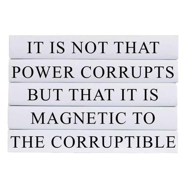 Modern Decorative Books - Quote Book Stack - "Corruptible" For Sale - Image 3 of 3