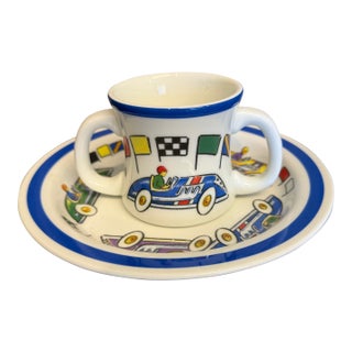 1990s Tiffany& Co. Cup & Plate Baby Set For Sale