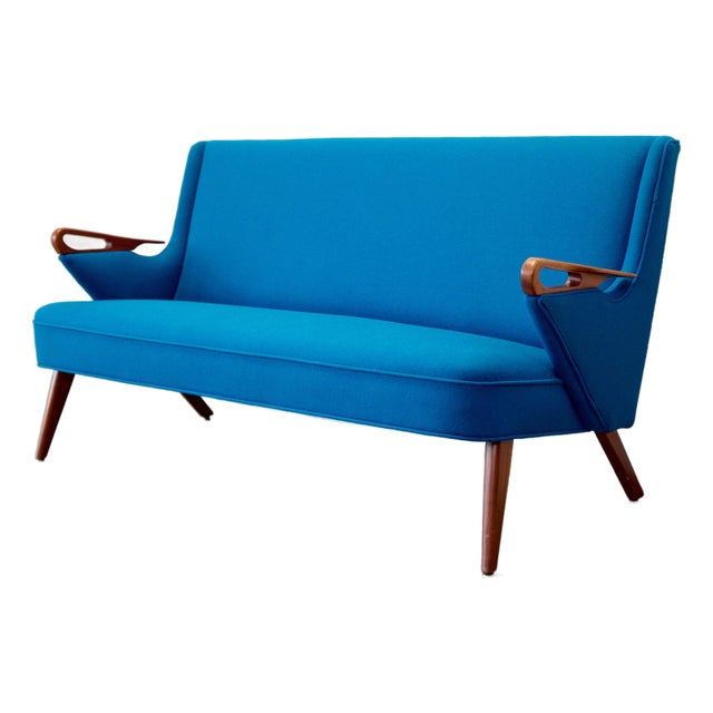 1950s Danish Teak "U3 (CFB-52)" Loveseat Attributed to Findahls Møbelfabrik, Designed by Chresten Findahl Brodersen For Sale