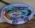 Christie Moody Blue Heron Glass Iridescent Fused Glass Mermaid & Fish Bowl, 1990s For Sale - Image 6 of 6