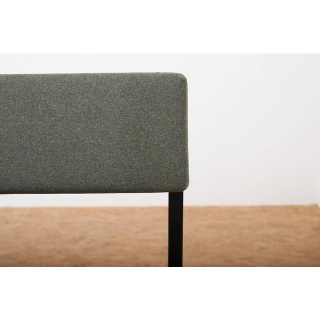 Dietiker Chairs in Green Fabric by Willy Guhl for Dietiker, 1959, Set of 4 For Sale - Image 4 of 13