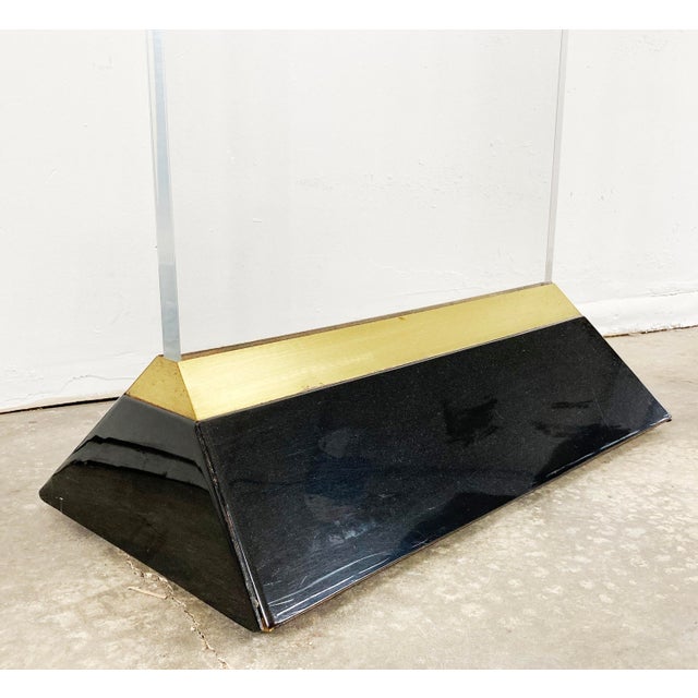 Vintage Postmodern World Globe on Acrylic Stand For Sale - Image 9 of 9