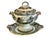 Victorian Staffordshire 19th-Century Covered Sauce or Gravy Tureen With Underplate For Sale - Image 3 of 12