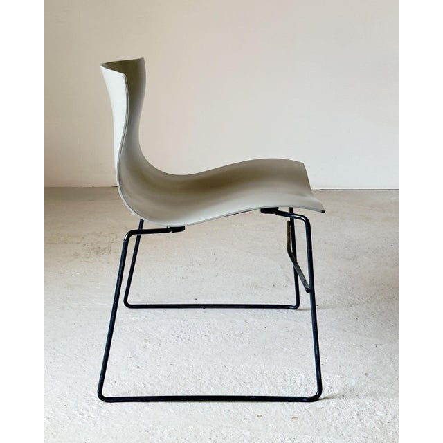 Silver Handkerchief Chairs by Massimo & Lella Vignelli for Knoll, 1980s, Set of 6 For Sale - Image 6 of 18