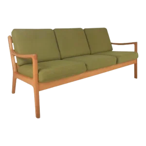 Mid 20th Century Ole Wanscher #166 Sofa for Cado in Senator Oak