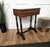 Antique Italian Burl Wood Carved Legs Sewing Side Table, 1890s For Sale - Image 9 of 10