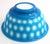 Asian Antique Rare Antique Chinese Peking Glass Bowl Aqua Blue Honeycomb Hexagon, Qing Dynasty For Sale - Image 3 of 8