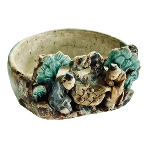 Chinese Mud Men Planter/Vase