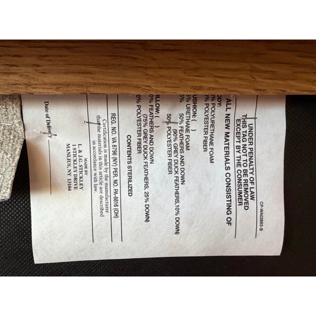 Pair of Stickley Park Slope Chairs For Sale - Image 9 of 9