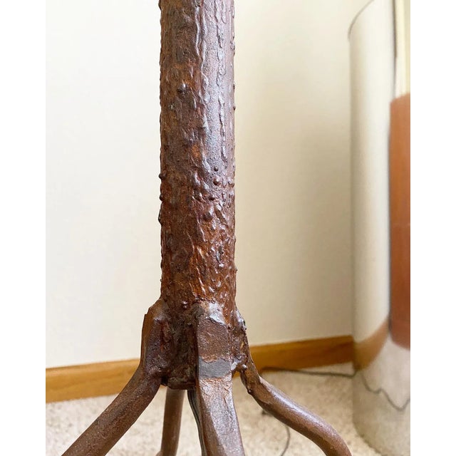 Brown Welded Iron Branch-Like Floor Lamp For Sale - Image 8 of 11