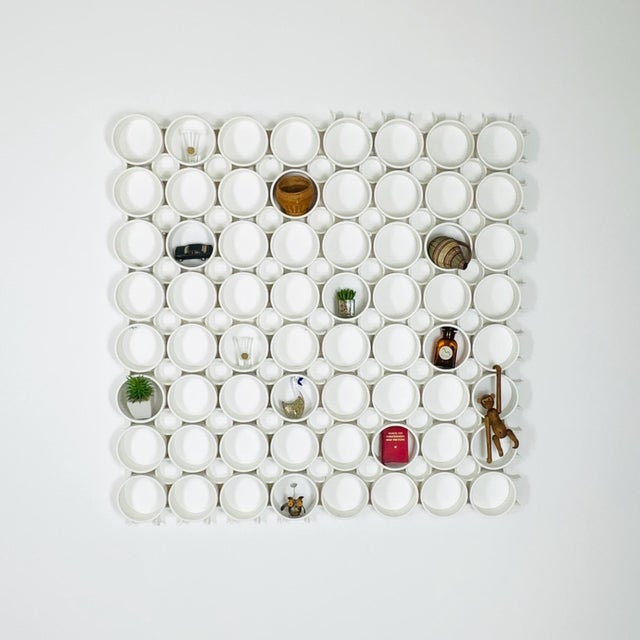 Space Age White Plastic Wall or Ceiling Panels System, Switzerland, 1970s For Sale - Image 10 of 11