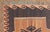 Orange Vintage Turkish Kars Kilim With Bold Medallions in Warm Brown, Orange, and Sage For Sale - Image 8 of 13