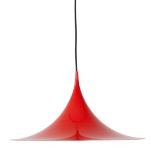 Vintage Semi Pendant Lamp by Bonderup and Thorup for Fog and Morup, 1968 For Sale