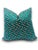 Abstract Nobilis Scala Teal Decorative Throw Pillow Cover For Sale - Image 3 of 3