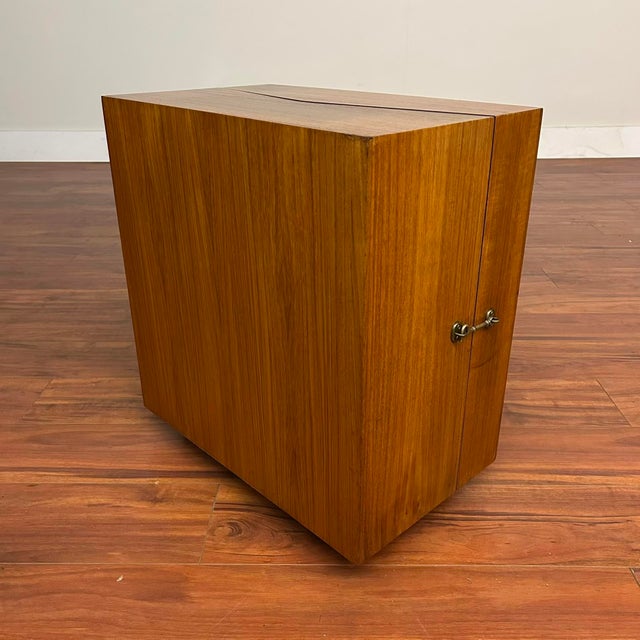 Mid-Century Modern Jorgen Clausen for Brande Mobelfabrik Danish Teak Bar Cart For Sale - Image 3 of 12