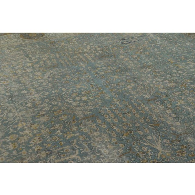 1910s Oversized Antique 20th Century Indo-Persian Rug With Floral Vinery - Rug & Kilim For Sale - Image 5 of 11