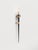 Torca ii wall lamp in solid brass and oxidized wood by studio marine breynaert. Dimensions: w 12 x d 14.5 x h 82.5 cm....