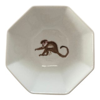 1990s Lynn Chase Monkey Business Octagonal Vegetable Bowl For Sale