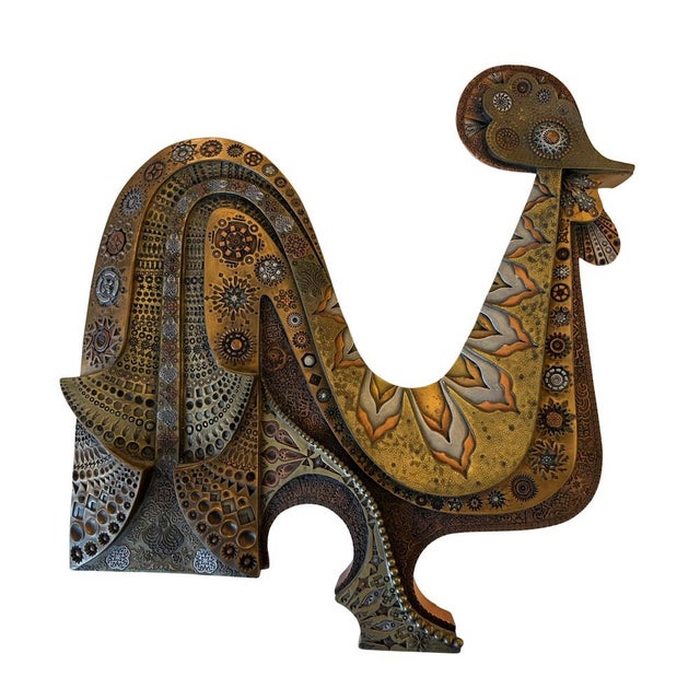 Bronze Rooster by Giovanni Schoeman, 1970s For Sale - Image 6 of 6