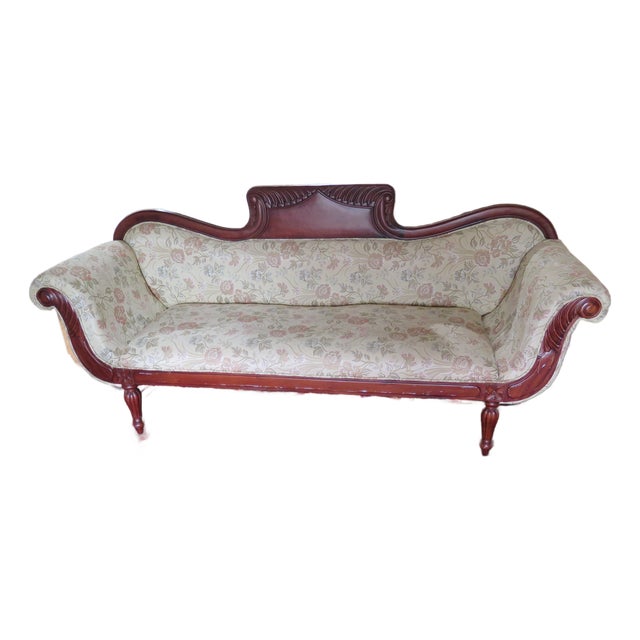 Somerset Furniture Company Duncan Phyfe Style Mahogany Sofa For Sale