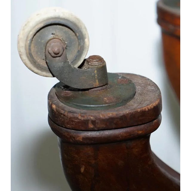 Hardwood Drinks Table with Crystal Decanter & Glasses Wheels, 1860s For Sale - Image 18 of 18