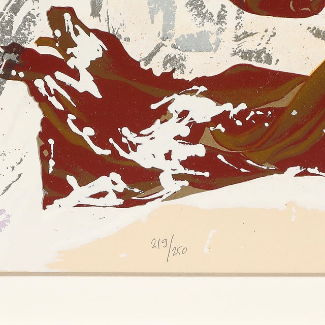 Julian Schnabel Olatz López, Color Screenprint on Arches Paper by Julian Schnabel For Sale - Image 4 of 13