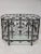 Vintage Wrought Forged Iron Oval Glass Top Console Table For Sale In Chicago - Image 6 of 7