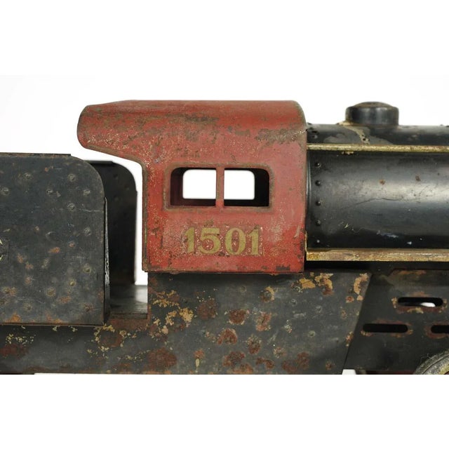 1920s Steelcraft Erie 1501 Sit N Ride Train Toy For Sale - Image 6 of 12