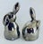 Late 20th Century Late 20th Century Vintage Godinger Silverplate Rabbit, Bunny Salt & Pepper Shakers- A Pair For Sale - Image 5 of 11