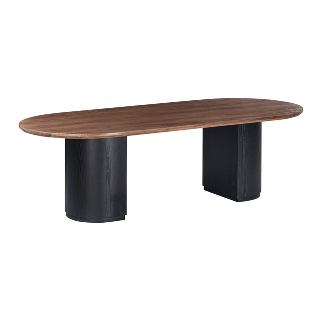 Marlow Black Wood Oval Dining Table For Sale - Image 10 of 10